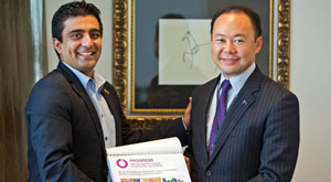 Photo of Akram Azimi and Mr Pablo Kang