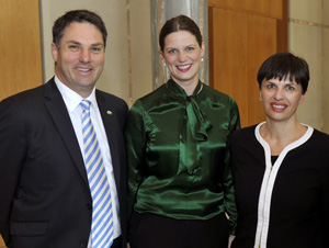 Photo of Penny Williams, Richard Marles and Kate Ellis