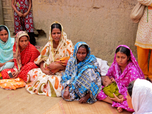 Young mothers in Sreepur, Bangladesh, learn what vaccinations their babies need, when and why vaccination is important.